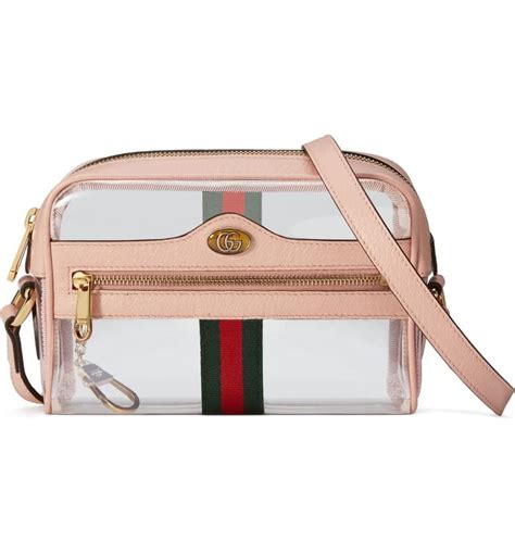 gucci transparent bag sale|gucci ophidia clear bag.